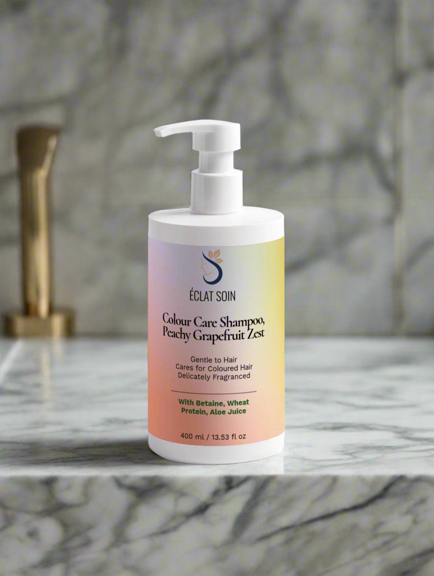 Eclat Soin Colour Care Shampoo with Betaine & Wheat Protein in Peachy Grapefruit Zest for colored hair