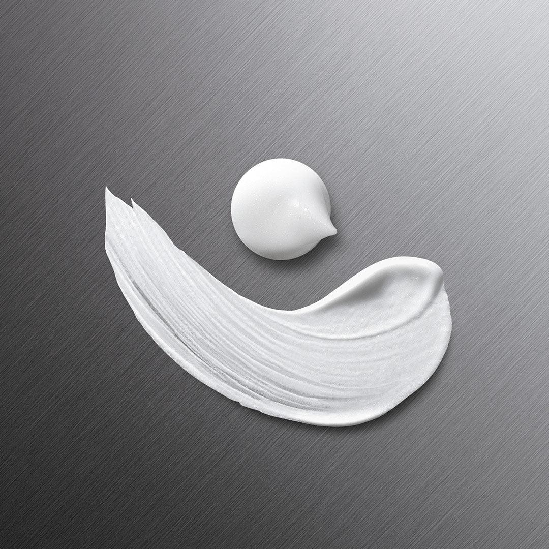 Eclat Soin 3-in-1 Eye Cream for Men with Cannabidiol & Hemp Seed Oil on a sleek silver background