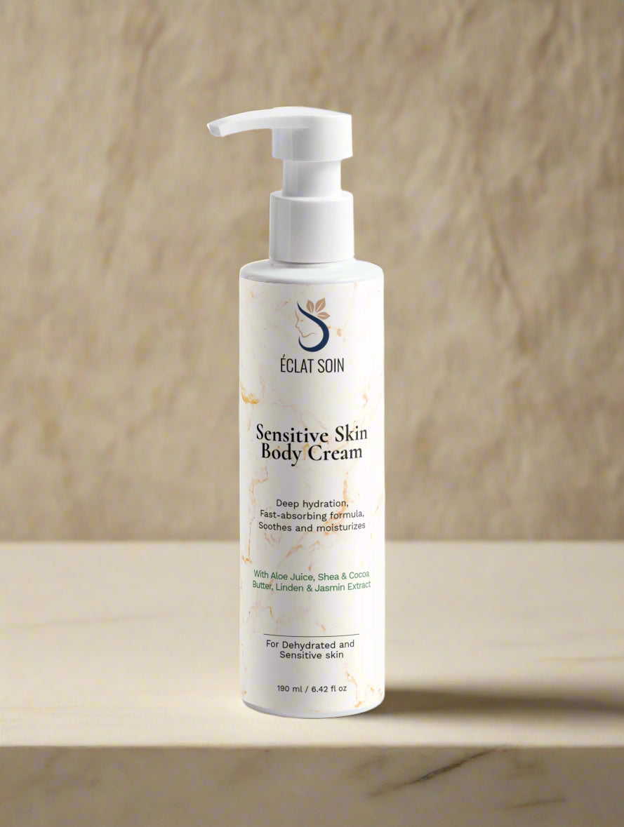 Eclat Soin Sensitive Skin Body Cream with Aloe Vera and Shea Butter for Dehydrated & Sensitive Skin