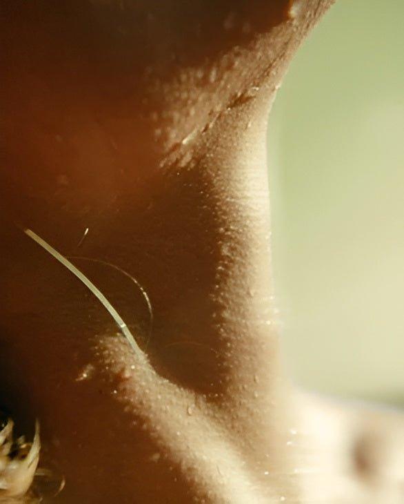 Close-up of smooth skin demonstrating the benefits of Sensitive Skin Face & Body Cleanser by Eclat Soin