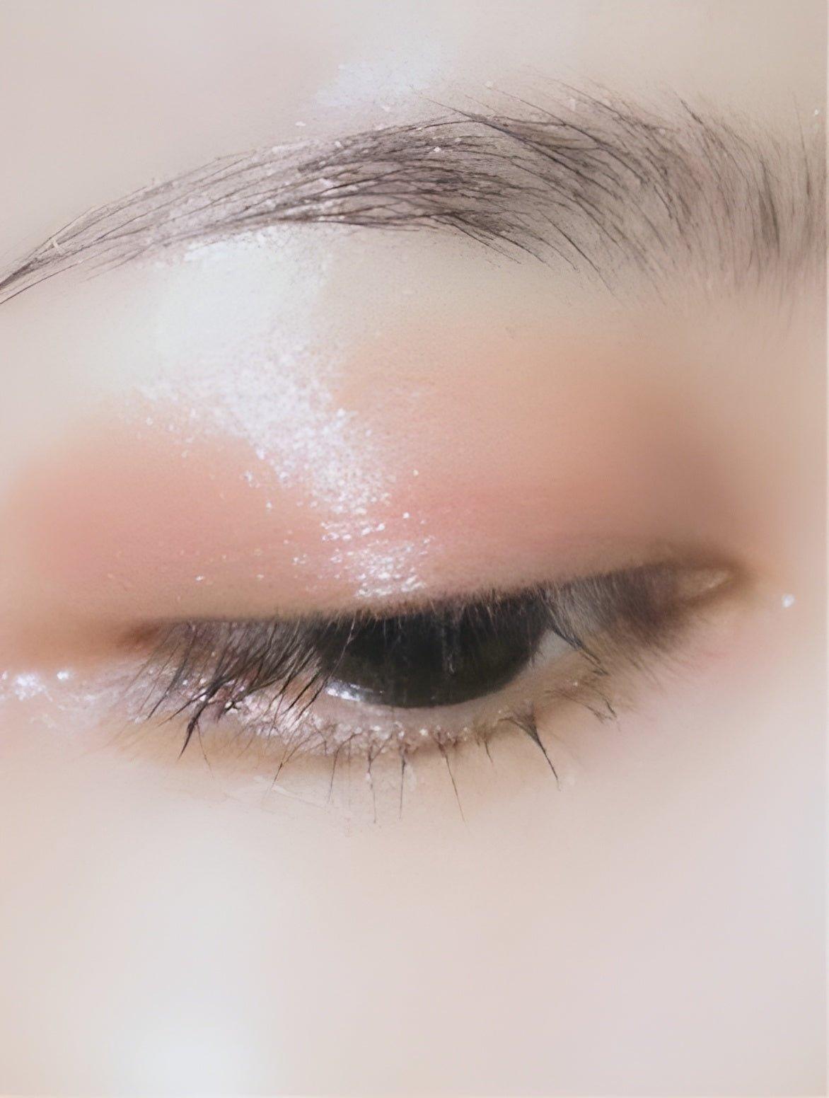 Close-up of an eye showcasing Smoothing Eye Cream with Ceramides for enhancing skin hydration and texture